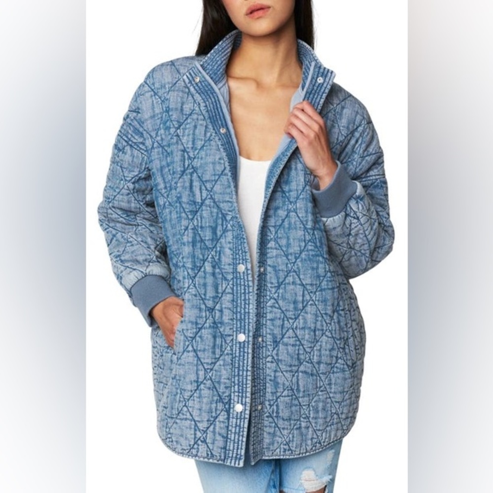 Blanknyc Quilted Oversized Denim Jacket